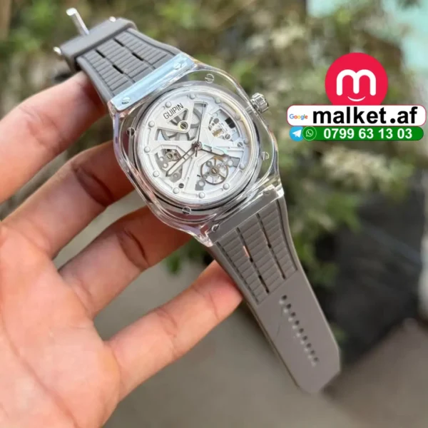 ساعت طرح شیشه ای اسپورتی