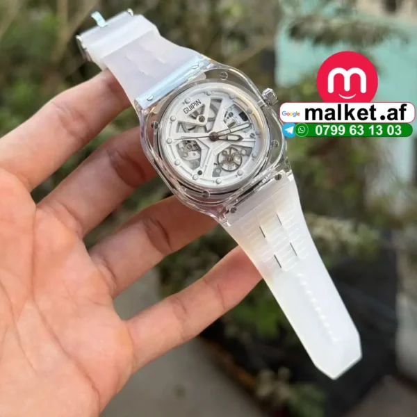 ساعت طرح شیشه ای اسپورتی