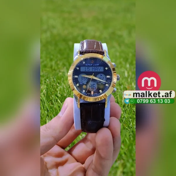 ساعت الفجر با بند چرمی