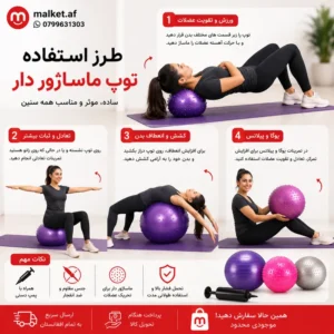 فروشگاه مالکت توپ جیم حرفهای فیتنس (Gym Ball)